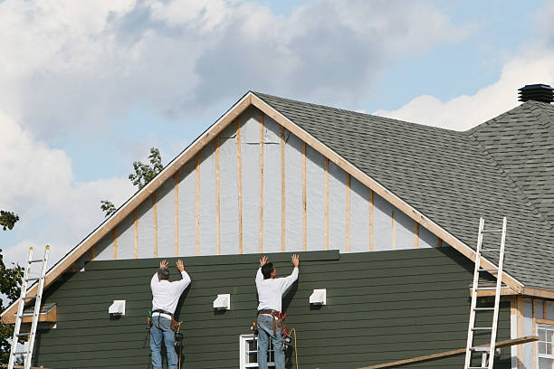 Professional Siding technician working in Grampian, PA